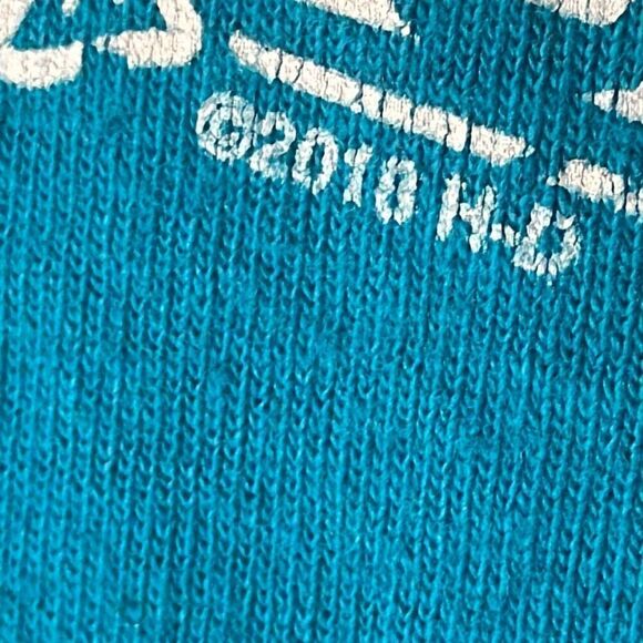 Harley Davidson Turquoise Short Sleeve Tshirt Daytona Beach Fl size L Large - Picture 3 of 7